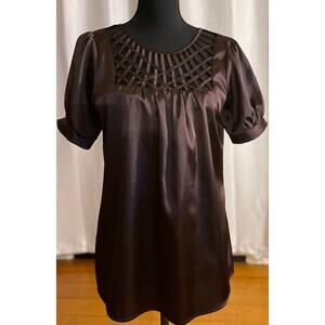 Chocolate Brown Baby Doll Blouse